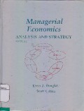 Managerial Economics : Analysis And Strategy