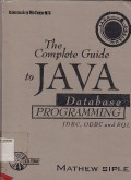 Complete Guide To Java Database Programming