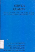 Service Quality : Multidisciplinary And Multinational Perspectives