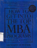 How To Get Into The Top MBA Programs