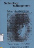 Technology Management : Text And International Cases