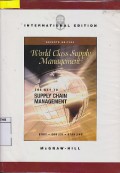 World Class Supply Management:The Key to Supply Chain Management