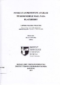 Pembuatan Prototype Aplikasi Telkom Mobile Mall pada Blackberry