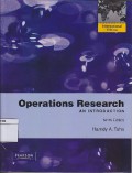 Operations research : An introduction