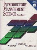 Introduction management science