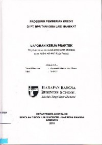 Prosedur pemberian kredit di PT BPR Tanaoba Lais Manekat