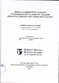 Tinjauan Perhitungan Pajak Pertambahan Nilai Pada PT. Telkom Financial Service Jawa Barat dan Banten