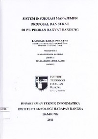 Sistem Informasi Manajemen Proposal dan Surat di PT. Pikiran Rakyat Bandung