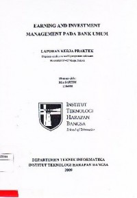 Earning and Investment Management pada Bank Umum