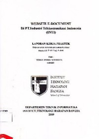 Website E-Document di PT. Industri Telekomunikasi Indonesia (INTI)