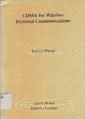 CDMA For Wireless Personal Communications