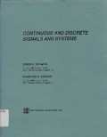 Continuous And Discrete Signals And Systems