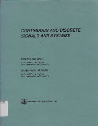 Continuous And Discrete Signals And Systems