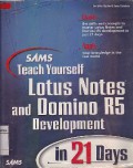 SAMS TEACH YOURSELF LOTUS NOTES AND DOMINO R5 DEVELOPMENT