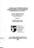 Konfigurasi Wireless Local Area Network (Access Point) di Bapesitelda Jawa Barat