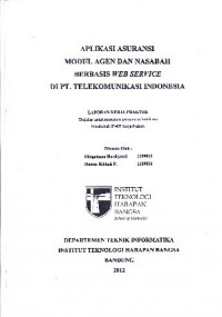 Aplikasi Asuransi Modul Agen Dan Nasabah Berbasis Web Service Di PT. Telekomunikasi Indonesia