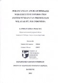 Perancangan Aplikasi Berbasis Web Executive Information System Pendapatan Produk Dan Wilayah PT. Pos Indonesia