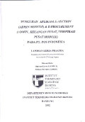 Pengujian Aplikasi E-Auction (Admin Module) & E-Procurement (Admin, Keuangan Pusat, Verifikasi Pusat Module) Pada PT. Pos Indonesia