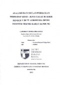 Analisis Dan Usulan Perbaikan Terhadap Jenis - Jenis Cacat Rubber Fender V Di PT. Agronesia Divisi Industri Teknik Karet Bandung