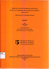 Hubungan Sistem Informasi Akuntansi Penjualan Terhadap Pengendalian Internal Penjualan (Studi Kasus PT. Comtronics Systems)