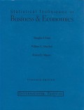 Statistical techniques in business & economics