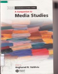 A Companion to Media Studies