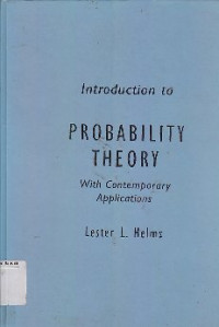 Image of Introduction To Probability Theory : With Contemporary Applications