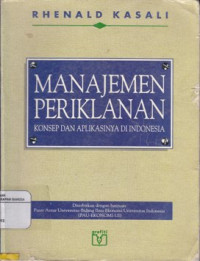 Image of Manajemen Periklanan : konsep dan aplikasinya di Indonesia