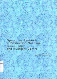 Image of Operations Research In Production Planning Scheduling, And Inventory Control