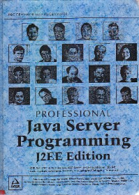 Image of Professional Java Server Programming : J2EE Edition