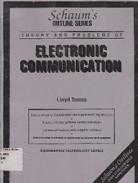 Image of Schaum's Outline Of Theory And Problems Of Electronic Communication
