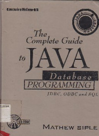 Image of Complete Guide To Java Database Programming