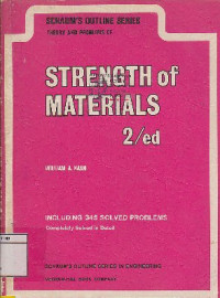 Image of Schaum's Outline Of Theory And Problems Of Strength Of Materials