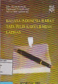 Image of Bahasa Indonesia Ilmiah Tata Tulis Karya Ilmiah Latihan