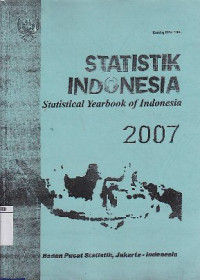Image of Statistik Indonesia : Statistical Year Book Of Indonesia 2007