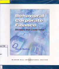 Image of Behavioral Corporate Finance