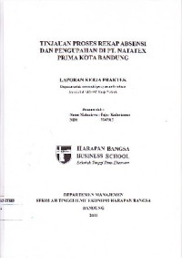 Image of Tinjauan Proses Rekap Absensi dan Pengupahan di PT. Natatex Prima Kota Bandung