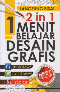 Image of 2 in 1 1 Menit belajar desain grafis