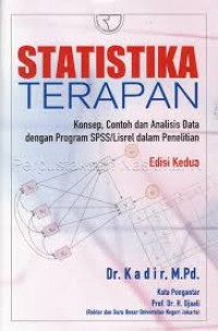Image of Statistika Terapan : Konsep, Contoh dan Analisis Data dengan Program SPSS/Lisrel dalam penelitian