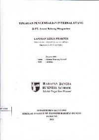 Image of Tinjauan Pengendalian Internal Utang di PT. Avocet Bolaang Mongondow