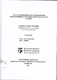 Image of Tinjauan Pengendalian Internal pada Sistem Pembelian Material di PT. Bach Multi Global