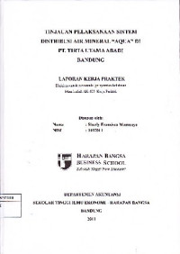 Image of Tinjauan Pelaksanaan Sistem Distribusi Air Mineral