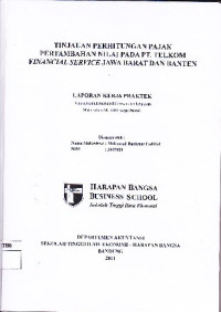 Image of Tinjauan Perhitungan Pajak Pertambahan Nilai Pada PT. Telkom Financial Service Jawa Barat dan Banten