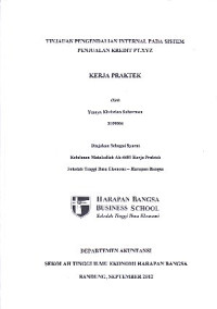 Image of Tinjauan Pengendalian Internal Pada Sistem Penjualan Kredit PT. XYZ