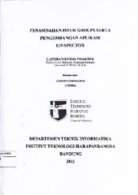 Image of Penambahan Fitur Groups serta Pengembangan Aplikasi Einspector