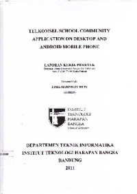 Image of Telkomsel School Community Application on Desktop and Android Mobile Phone
