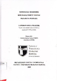 Image of Testing dan Bugfixing Risk Management System Pada Bank Permata