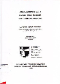 Image of Aplikasi Basis Data Untuk Stok Barang di PT. Kertasari Food
