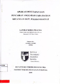 Image of Aplikasi Penetapan dan Pencairan Anggaran Pada Bagian Keuangan di PT. Pikiran Rakyat