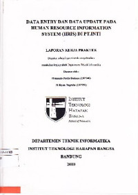 Image of Data entry dan Data Update Pada Human Resource Information System (HRIS) di PT. INTI